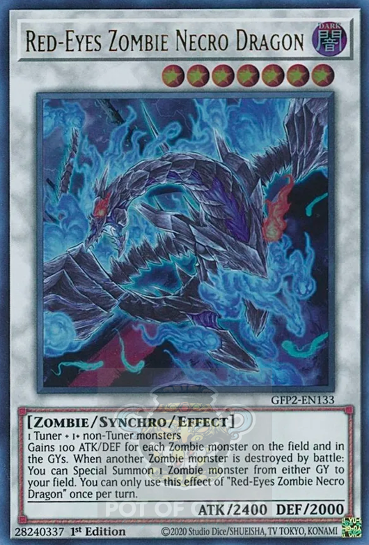 Red Eyes Zombie Necro Dragon -GFP2-EN133- Ultra Rare 1st Edition