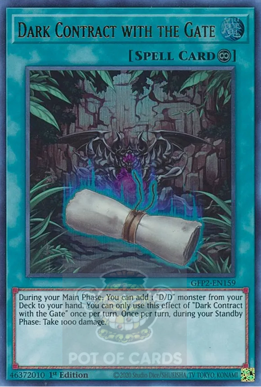 Dark Contract with the Gate -GFP2-EN159- Ultra Rare 1st Edition