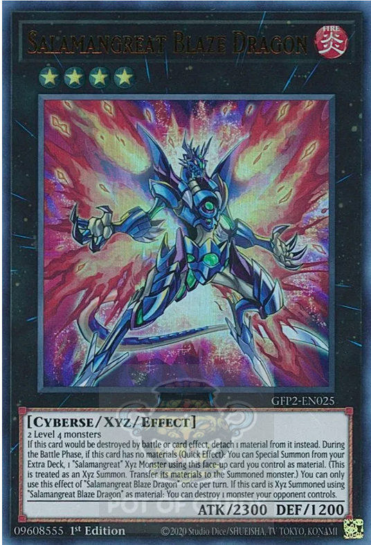 Salamangreat Blaze Dragon -GFP2-EN025- Ultra Rare 1st Edition