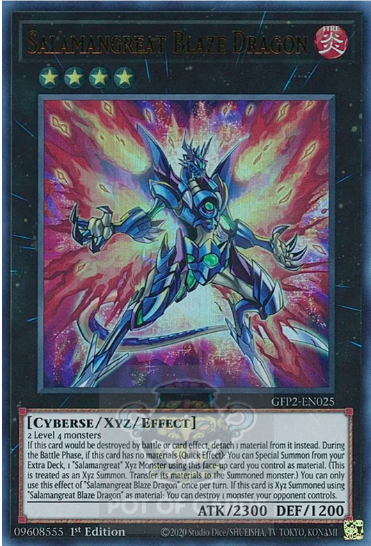 Salamangreat Blaze Dragon -GFP2-EN025- Ultra Rare 1st Edition