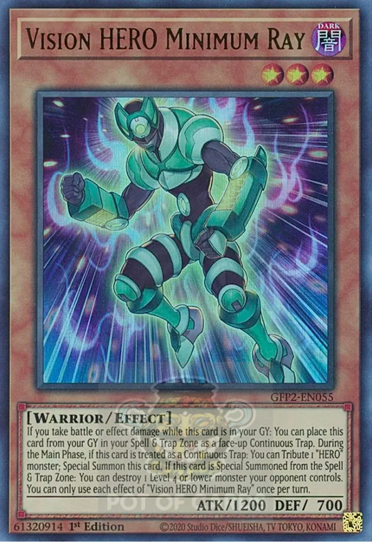 Vision HERO Minimum Ray -GFP2-EN055- Ultra Rare 1st Edition