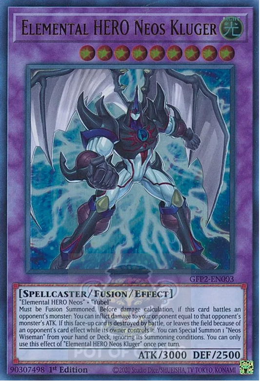 Elemental HERO Neos Kluger -GFP2-EN003- Ultra Rare 1st Edition