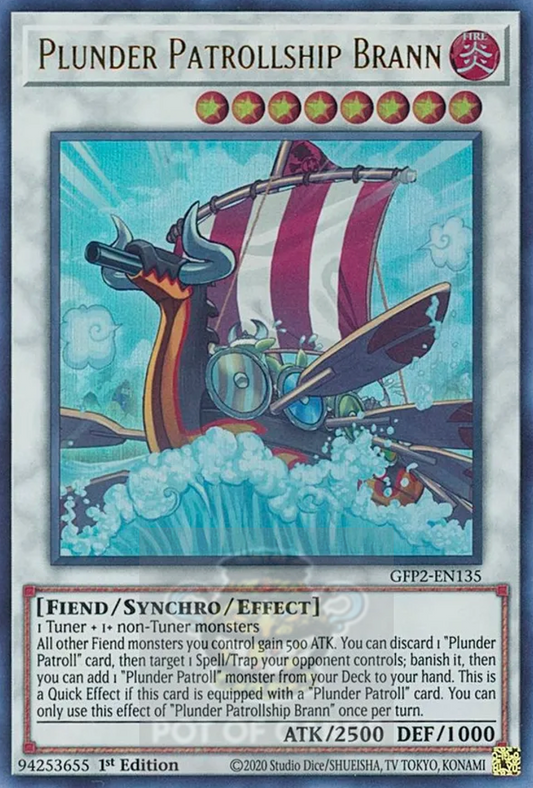 Plunder Patrollship Brann -GFP2-EN135- Ultra Rare 1st Edition