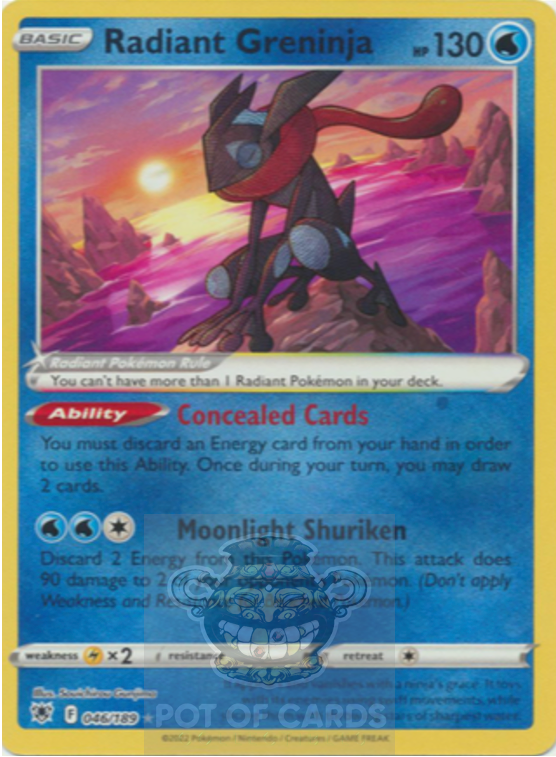 Radiant Greninja - 046/189 - Radiant Rare