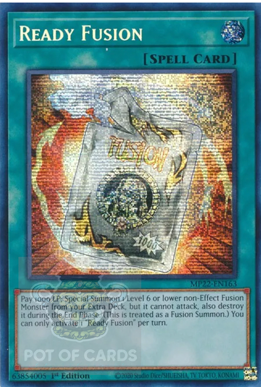 Ready Fusion -MP22-EN163- Prismatic Secret Rare 1st Edition
