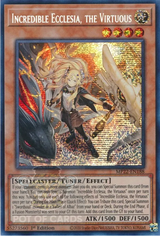 Incredible Ecclesia, the Virtuous -MP22-EN188- Prismatic Secret Rare 1st Edition