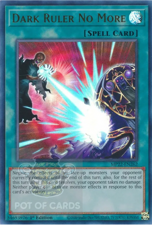 Dark Ruler No More -MP22-EN262- Ultra Rare 1st Edition