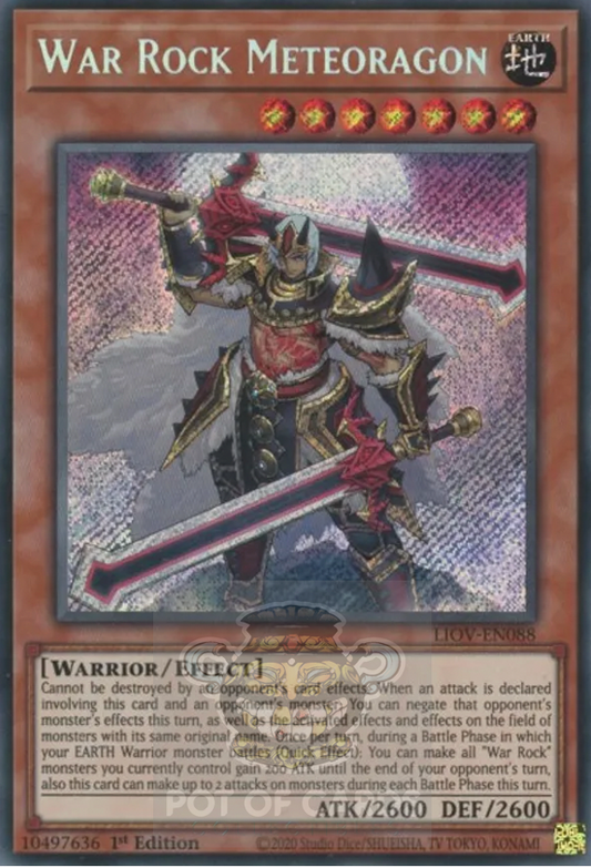 War Rock Meteoragon -LIOV-EN088- Secret Rare 1st Edition