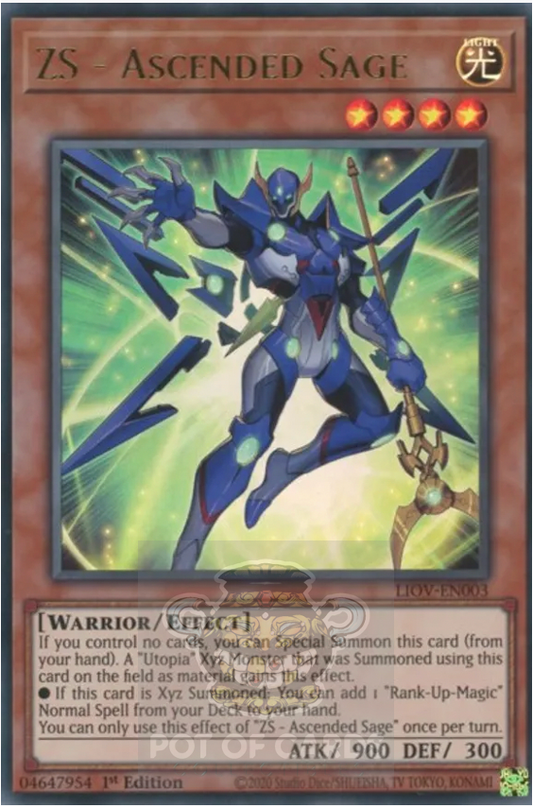 ZS Ascended Sage -LIOV-EN003- Ultra Rare 1st Edition