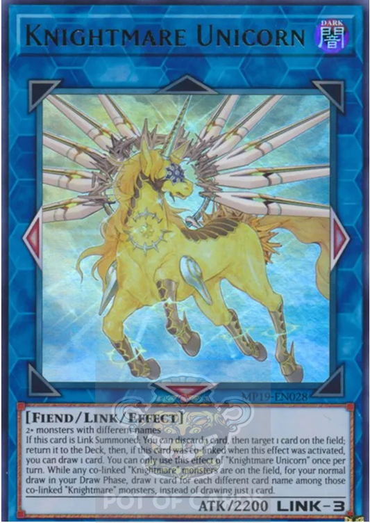 Knightmare Unicorn -MP19-EN028- Ultra Rare
