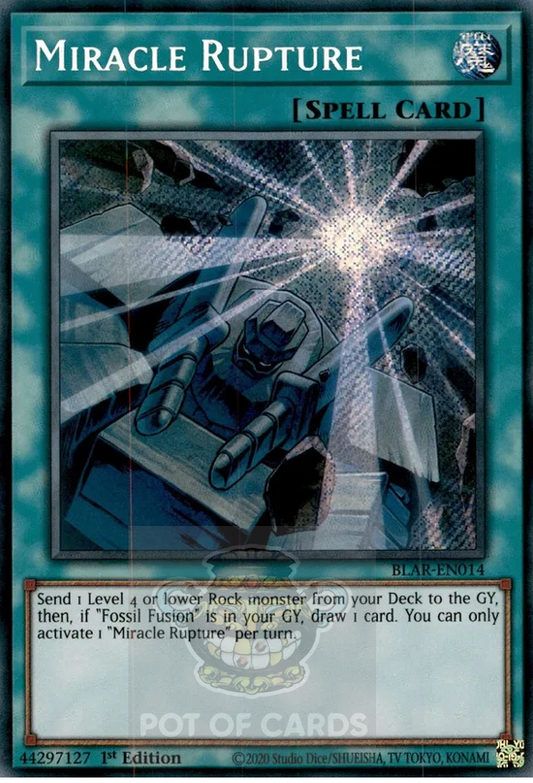 Miracle Rupture -BLAR-EN014- Secret Rare 1st Edition