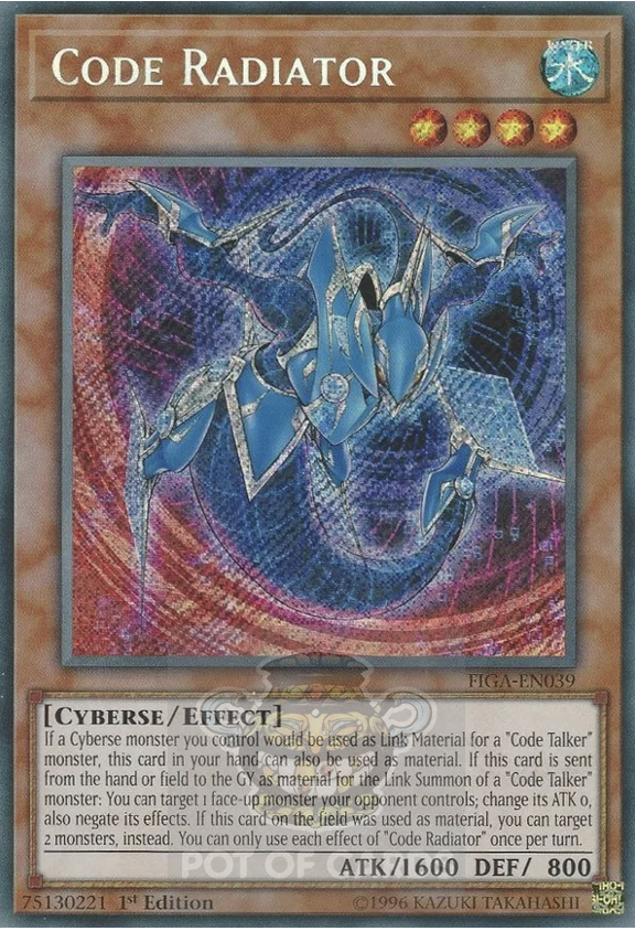Code Radiator -FIGA-EN039- Secret Rare 1st Edtion