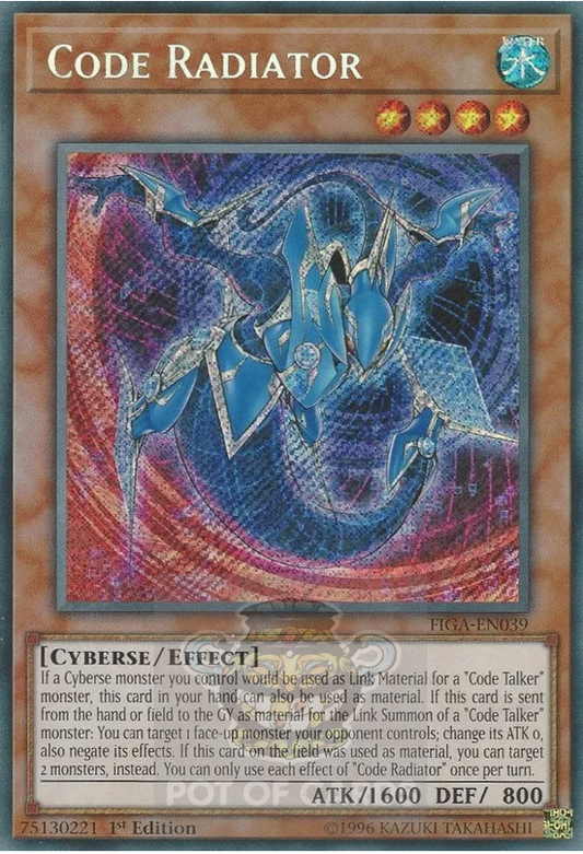 Code Radiator -FIGA-EN039- Secret Rare 1st Edtion