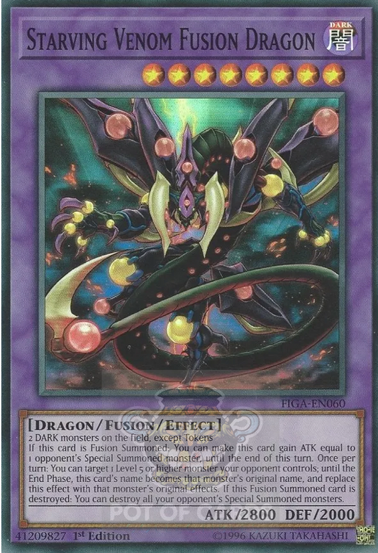 Starving Venom Fusion Dragon -FIGA-EN060- Super Rare 1st Edition
