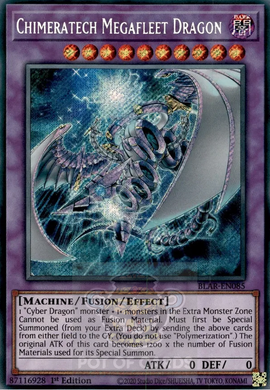 Chimeratech Megafleet Dragon -BLAR-EN085- Secret Rare 1st Edition