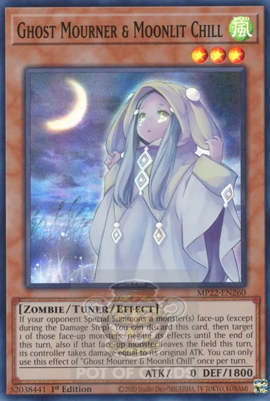 Ghost Mourner & Moonlit Chill -MP22-EN260- Super Rare 1st Edition