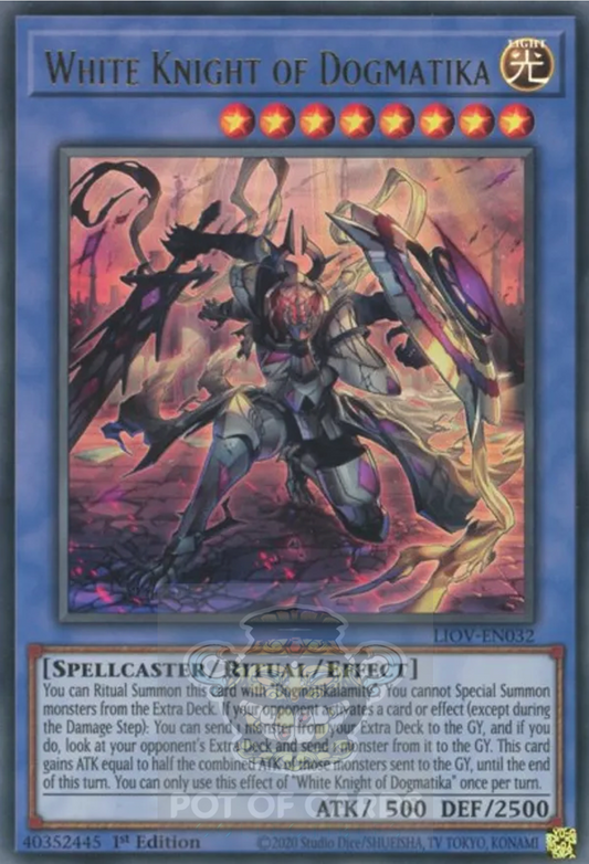 White Knight of Dogmatika -LIOV-EN032- Ultra Rare 1st Edition