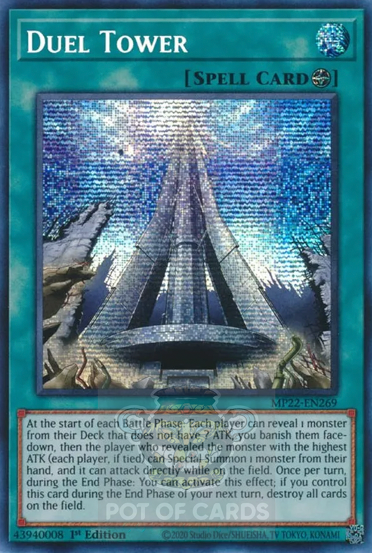Duel Tower -MP22-EN269- Prismatic Secret Rare 1st Edition