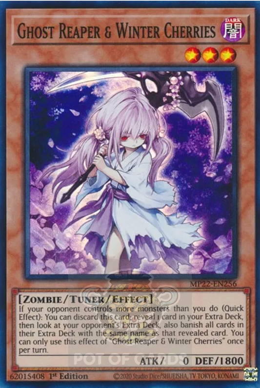 Ghost Reaper & Winter Cherries -MP22-EN256- Super Rare 1st Edition