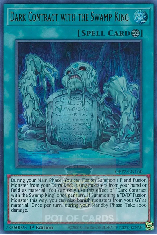 Dark Contract with the Swamp King -GFP2-EN160- Ultra Rare 1st Edition