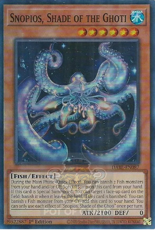 Snopios, Shade of the Ghoti -DABL-EN087- Super Rare 1st Edition