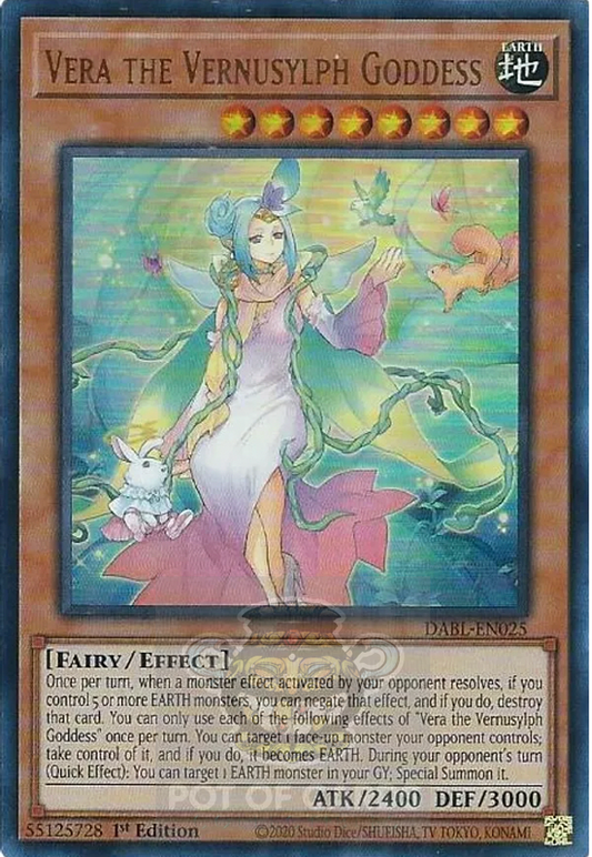 Vera the Vernusylph Goddess -DABL-EN025- Ultra Rare 1st Edition NM