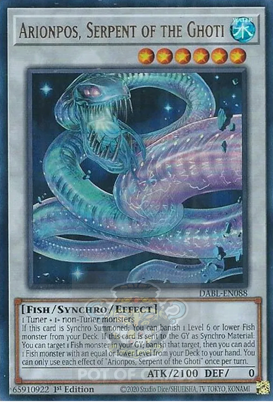 Arionpos, Serpent of the Ghoti -  DABL-EN088- Ultra Rare 1st Edition
