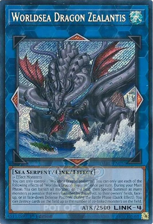 Worldsea Dragon Zealantis -DABL-EN050- Secret Rare 1st Edition