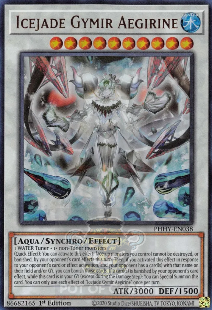 Icejade Gymir Aegirine -PHHY-EN038- Ultra Rare 1st Edition