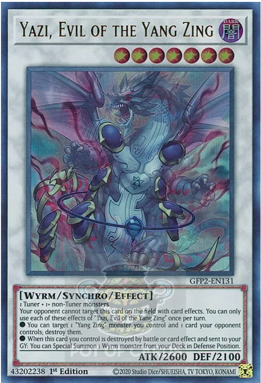 Yazi, Evil of the Yang Zing -GFP2-EN131- Ultra Rare 1st Edition