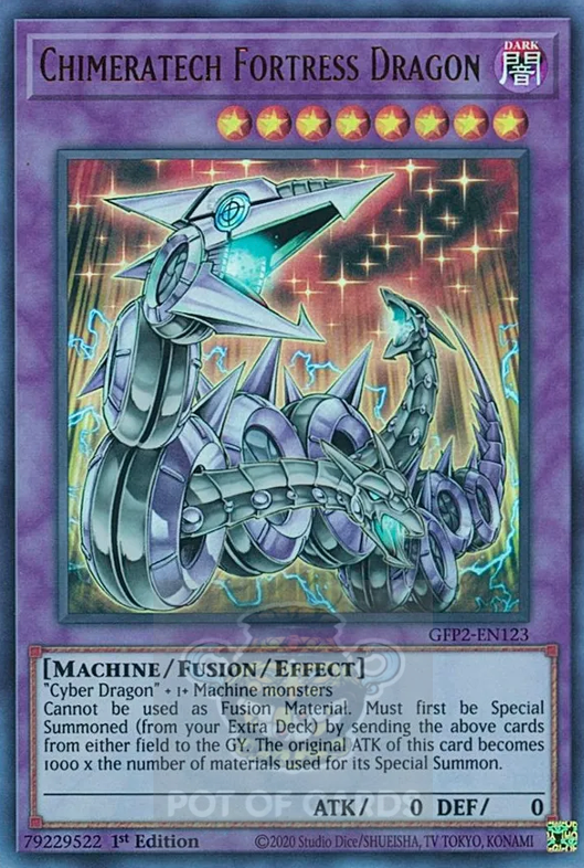 Chimeratech Fortress Dragon -GFP2-EN123- Ultra Rare 1st Edition