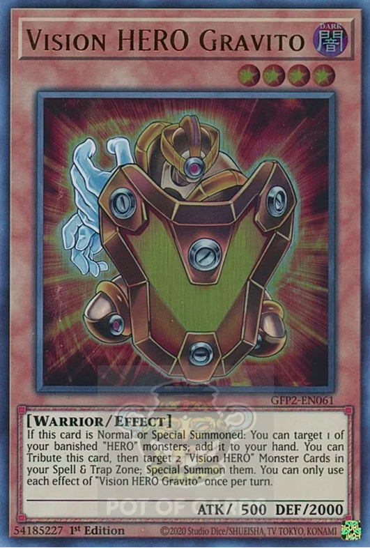 Vision HERO Gravito -GFP2-EN061- Ultra Rare 1st Edition
