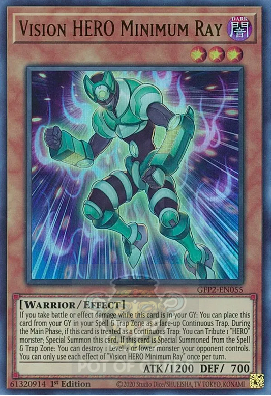 Vision HERO Minimum Ray -GFP2-EN055- Ultra Rare 1st Edition