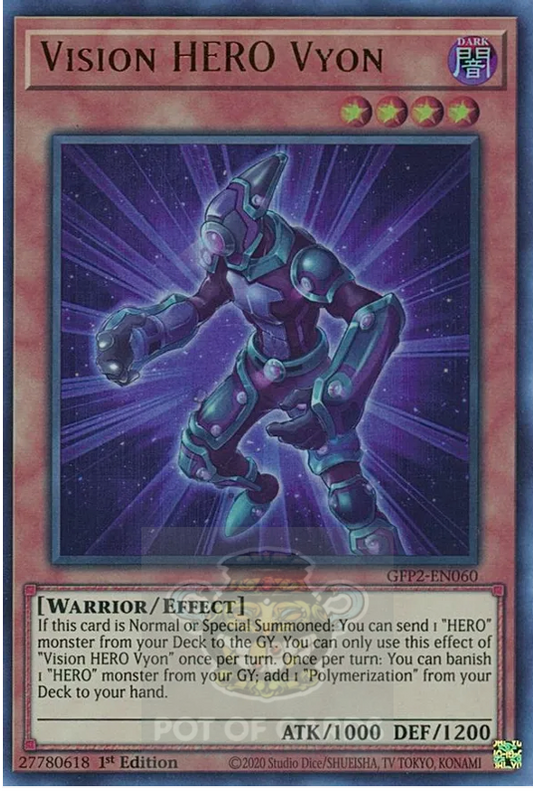 Vision HERO Vyon -GFP2-EN060- Ultra Rare 1st Edition
