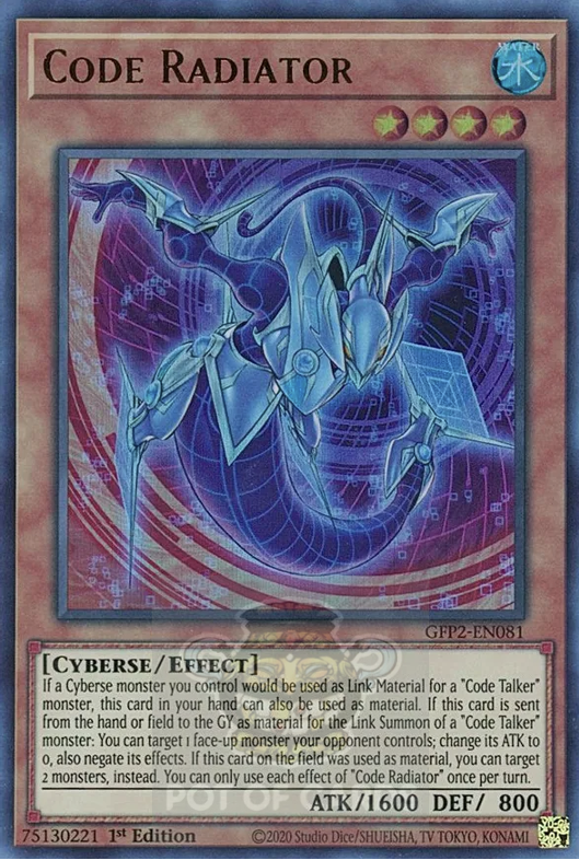 Code Radiator -GFP2-EN081- Ultra Rare 1st Edition