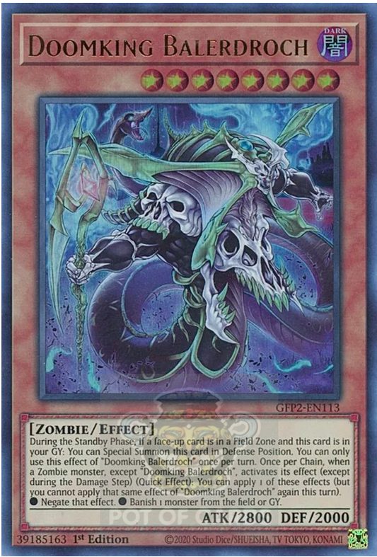 Doomking Balerdroch -GFP2-EN113- Ultra Rare 1st Edition