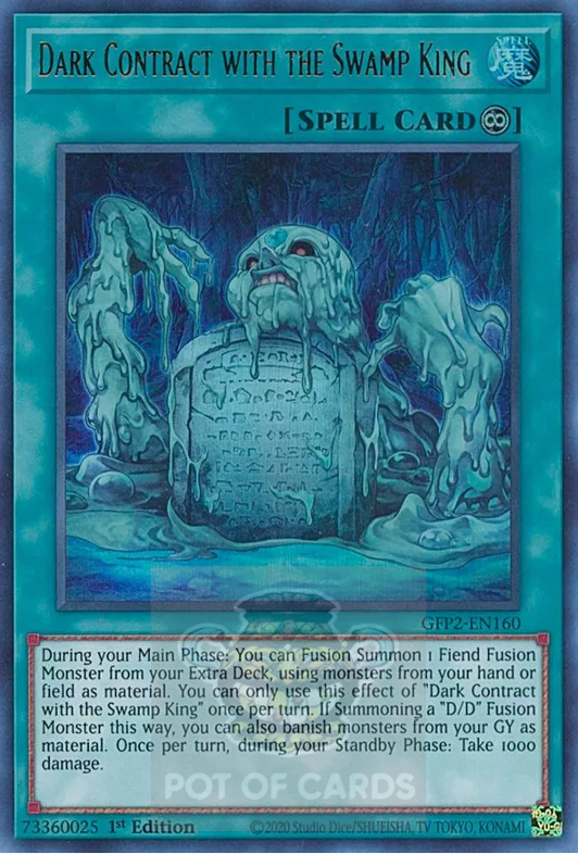 Dark Contract with the Swamp King -GFP2-EN160- Ultra Rare 1st Edition