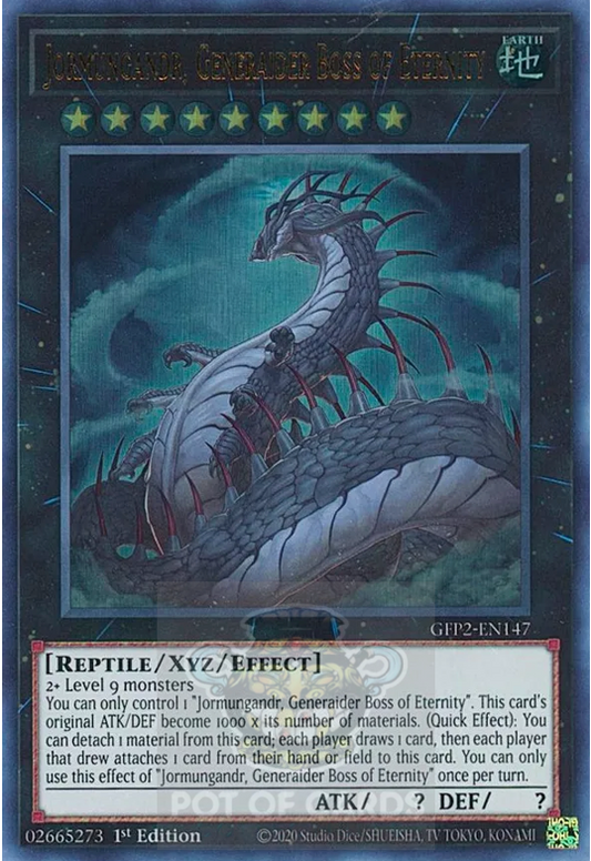 Jormungandr, Generaider Boss of Eternity -GFP2-EN147- Ultra Rare 1st Edition