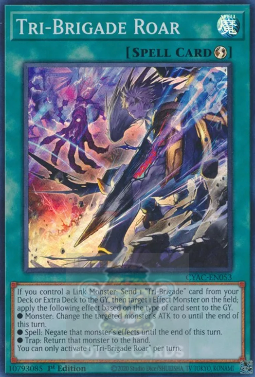 Tri-Brigade Roar -CYAC-EN053- Super Rare 1st Edition