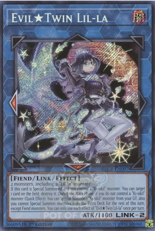 Evil Twin Lil-la -BLCR-EN097- Secret Rare 1st Edition