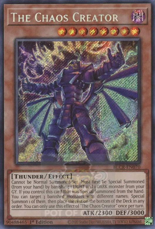 The Chaos Creator -BLCR-EN070- Secret Rare 1st Edition