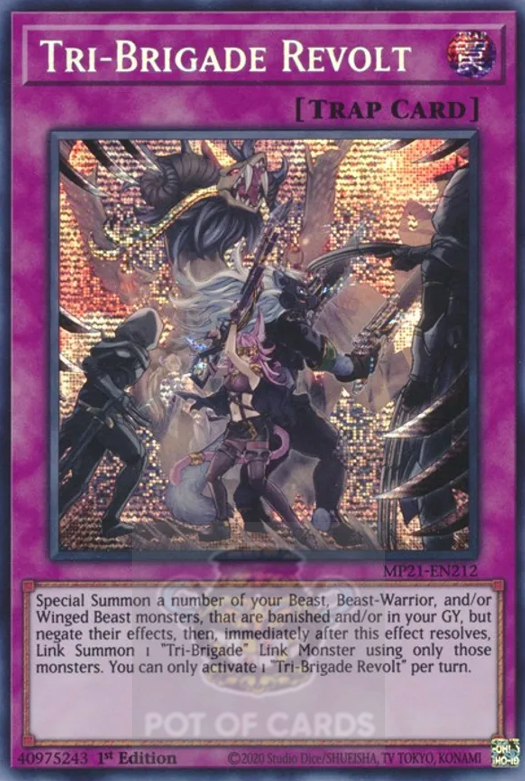 Tri-Brigade Revolt -MP21-EN212- Prismatic Secret Rare 1st Edition