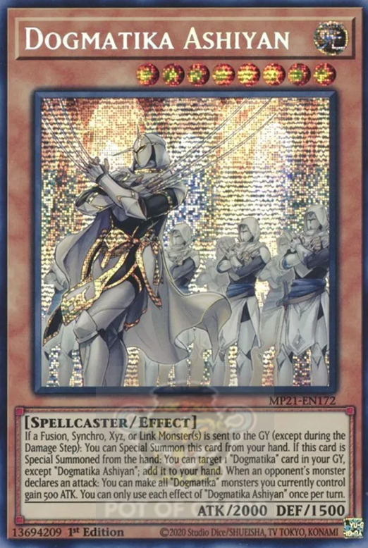 Dogmatika Ashiyan -MP21-EN172- Prismatic Secret Rare 1st Edition