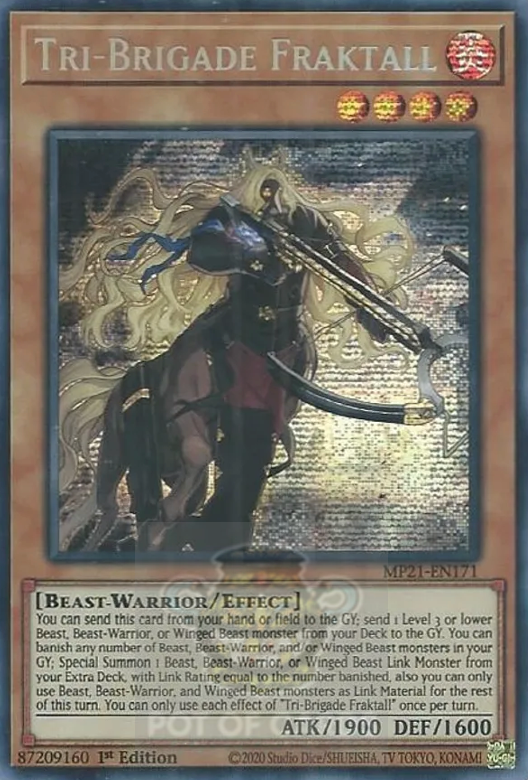 Tri-Brigade Fraktall -MP21-EN171- Prismatic Secret Rare 1st Edition