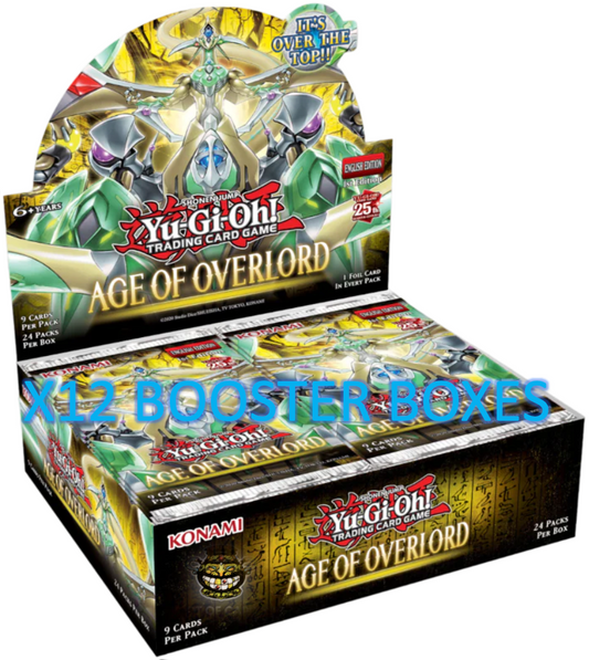 Age Of Overlord Case -YU-GI-OH! TCG 12 Booster Boxes