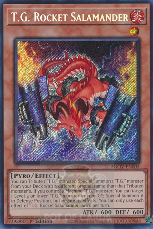 T.G. Rocket Salamander - AGOV-EN003 - Secret Rare - 1st Edition