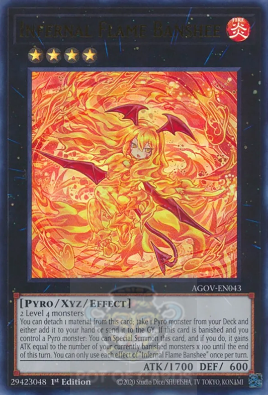 Infernal Flame Banshee - AGOV-EN043 - Ultra Rare - 1st Edition