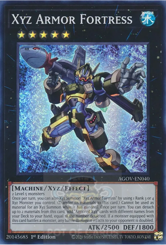 Xyz Armor Fortress - AGOV-EN040 - Super Rare - 1st Edition