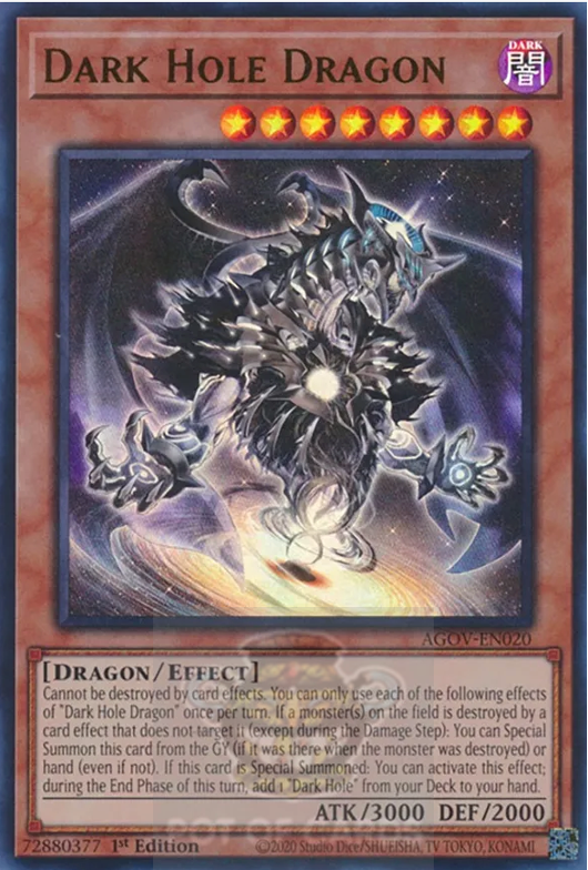 Dark Hole Dragon - AGOV-EN020 - Ultra Rare - 1st Edition