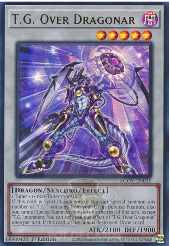 T.G. Over Dragonar - AGOV-EN035 - Ultra Rare - 1st Edition